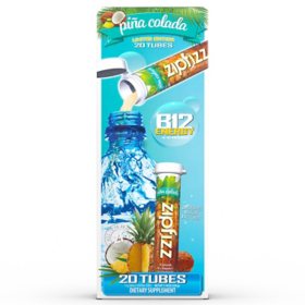 Zipfizz Energy Drink Mix, Piña Colada (20 ct.)