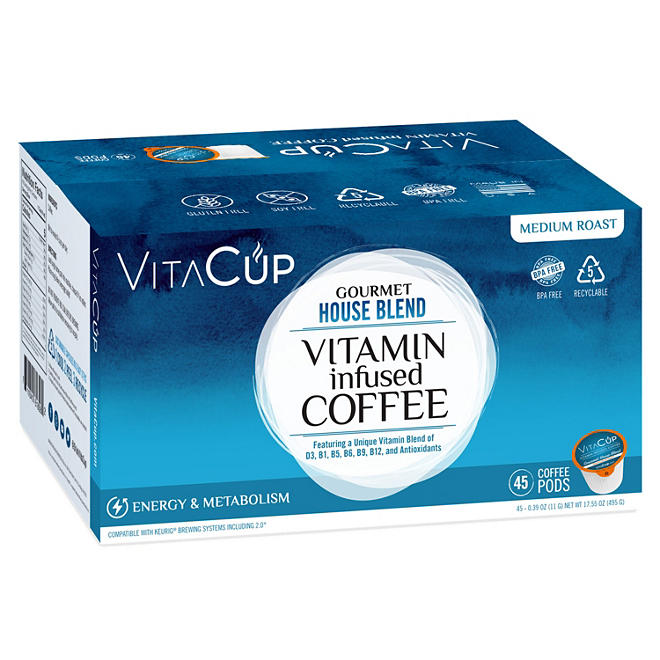 VitaCup Gourmet House Blend Coffee Pods (45 ct.)