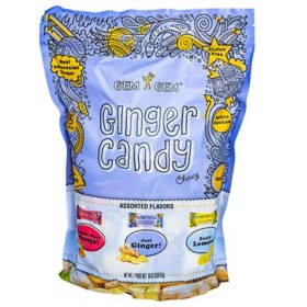 Gem Gem Chewy Ginger Candy Variety Pack, 19oz.