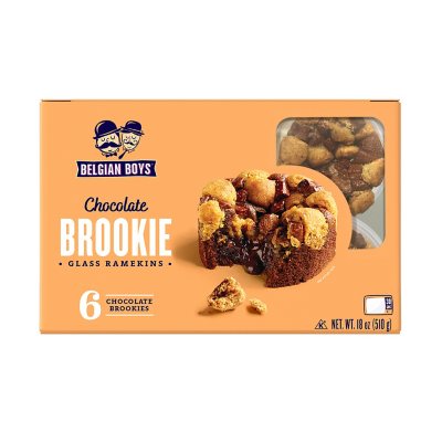 Belgian Boys Chocolate Brookie In Glass Ramekin (6 ct.) - Sam's Club