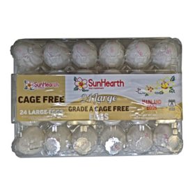 SunHearth Cage Free White Large Eggs (24 ct.)