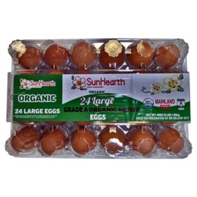 SunHearth Organic Brown Large Eggs 24 ct.