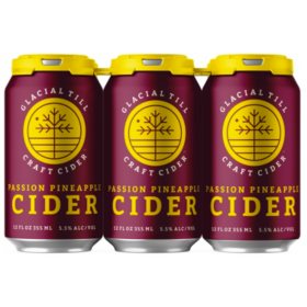 Glacial Till Passion Pineapple Cider 12 fl. oz. can, 6 pk.