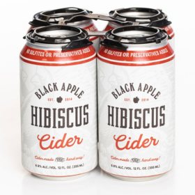 Black Apple Hibiscus Cider 12 fl. oz. can, 4 pk.