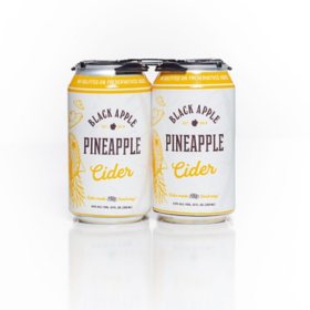 Black Apple Pineapple Cider (12 fl. oz. can, 4 pk.)