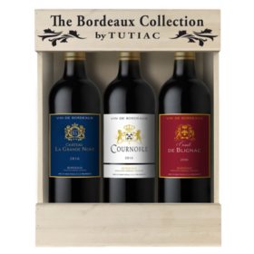 Tutiac Bordeaux Gift Pack 750 Ml Bottle 3 Pk Sam S Club