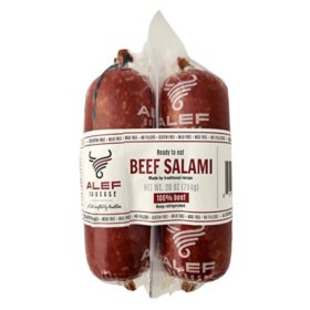 Alef Sausage Beef Salami, 14 oz., 2 pk.