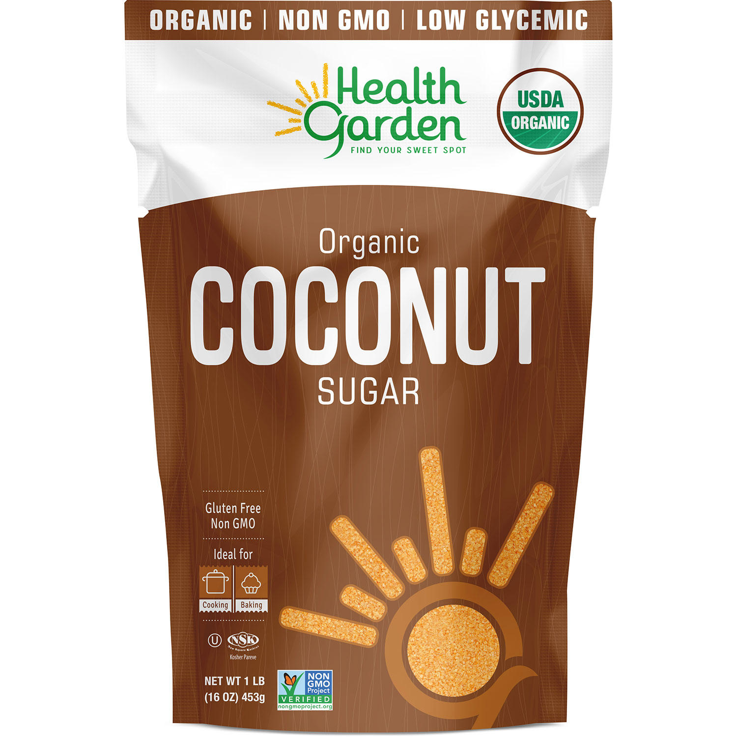HEALTH GARDEN Coconut Sugar 1 Lb, 0.02 Pound