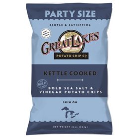 Great Lakes Salt & Vinegar Potato Chips, 22 oz.
