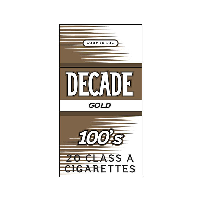 Decade Gold 100s Box (20 ct., 10 pk.)