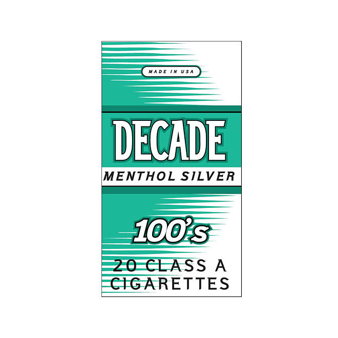 Decade Silver Menthol 100s Box (20 ct., 10 pk.)
