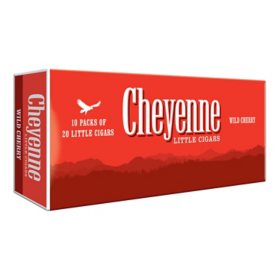 Cheyenne Little Cigars 100's, Wild Cherry 20 ct., 10 pk.