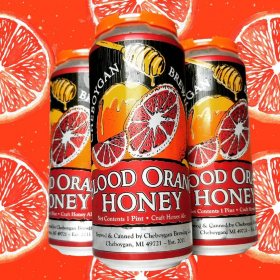 Cheboygan Blood Orange Honey Ale Beer, 16 fl. oz. can, 4 pk.