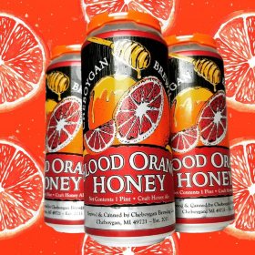 Cheboygan Blood Orange Honey Ale 16 fl. oz. can, 4 pk.