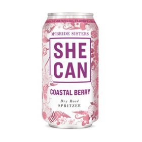 SHE CAN Coastal Berry Dry Rosé Spritzer 375 ml can