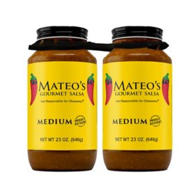 Mateo's Gourmet Medium Salsa, 23 oz., 2 pk.