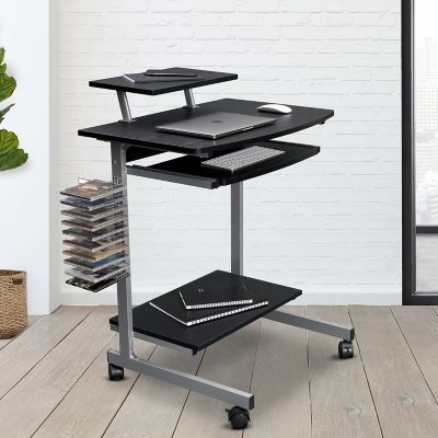 Techni Mobili Complete Workstation Computer Desk with Storage, Espresso