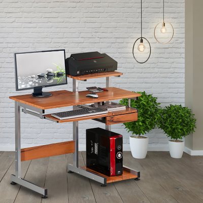 Techni mobili dual complete online computer workstation desk