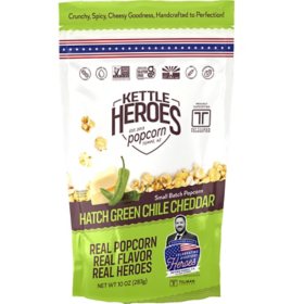 Kettle Heroes Hatch Green Chile Cheddar Popcorn, 10 oz.