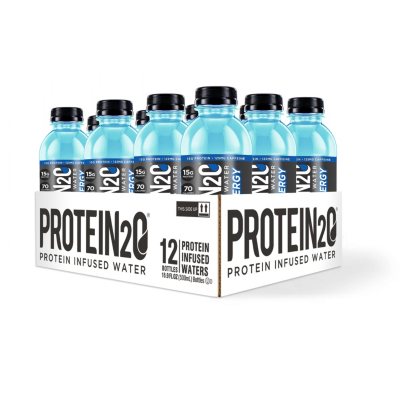 Protein2o 15g Whey Protein Infused Water, Tropical Coconut, 16.9 oz Bottle  (Pack of 12)