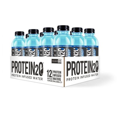 Protein2o 15g Whey Protein Infused Water, Tropical Coconut, 16.9 oz Bottle (Pack of 12)