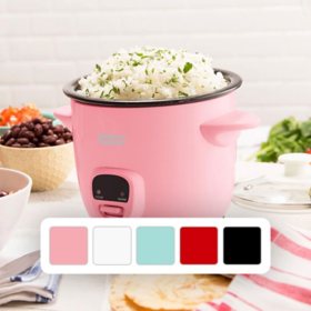 Dash Mini 2-Cup Rice Cooker with Keep Warm Function, Choose Color