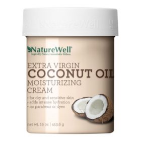 Naturewell Extra Virgin Coconut Oil Moisturizing Cream 16 Oz