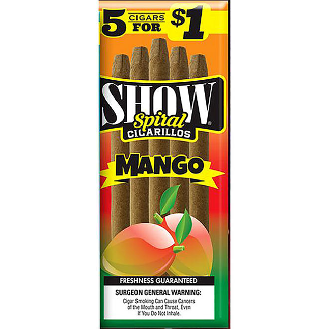 Show Mango Cigarillos, Pre-Priced (5 ct., 15 pk.)