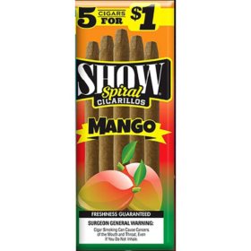 Show Mango Cigarillos, Pre-Priced 5 ct., 15 pk.