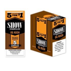 Show Cigarillos, OG Kush, Pre-Priced 5 cigarillos for $1.00, 15 pk.