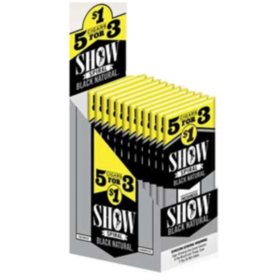 Show Black Natural Cigars Pre-Priced (5 ct., 15 pk.)