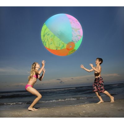 Giant 3 Foot Aqua Glow LED Beach Ball Sam s Club