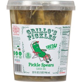 Grillo's Fresh Dill Pickle Spears 32 oz.