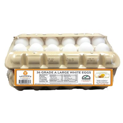 Sauder's Large Grade A White Eggs (36 ct.) - Sam's Club