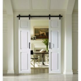 Four Seasons Outdoor Products Split Barn Door, Classic 6 Panel in White, Select Sizes
