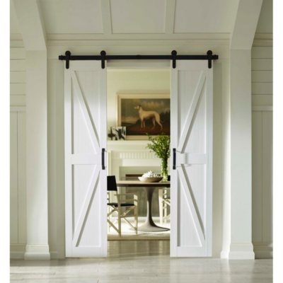 Four Seasons Outdoor Products Split Barn Door, Classic White Board and ...
