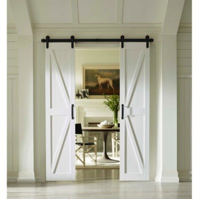 Four Seasons Outdoor Products Split Barn Door Classic White