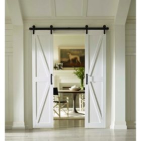 Four Seasons Outdoor Products Split Barn Door, Classic White Board and Batten, Select Sizes