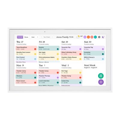 Skylight Calendario: Calendario digital de 15 pulgadas y gráfico de tareas,  pantalla táctil inteligente interactiva para horarios familiares - montaje