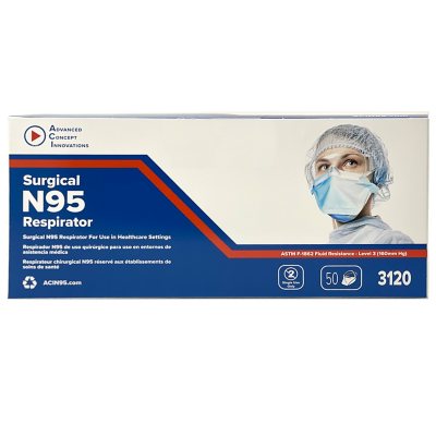 ACI Surgical N95 Respirator Mask, Model 3120 (50 ct.) - Sam's Club