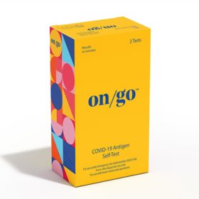 On/Go COVID-19 Antigen Tech-Enabled, At-Home Rapid Result Self-Test (2 pk.)