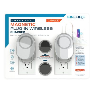 2Pack Oncore Universal Plugin Wireless Phone Charger only 24