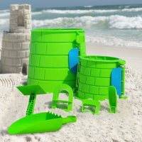 Create A Castle Club Tower Kit - 6-Piece Premium Sandcastle Building Kit 