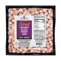 Tasty Brands Diced Uncured Black Forest Ham (32 oz.)