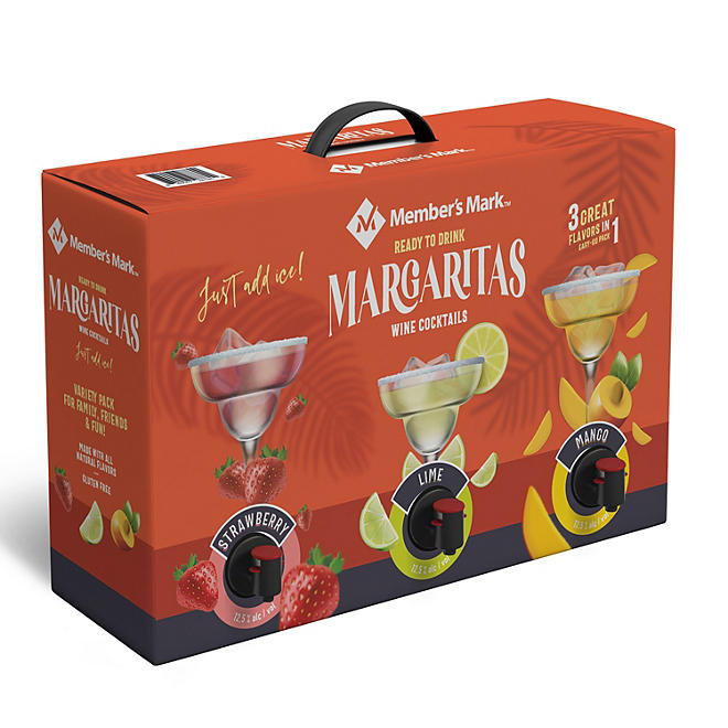 Member's Mark Wine Based Margarita Pack 1 L Pouch, 3 pk.