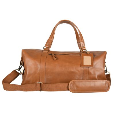 Men's Leather Duffel Bag - Airport Travel Weekend Bag – The Real