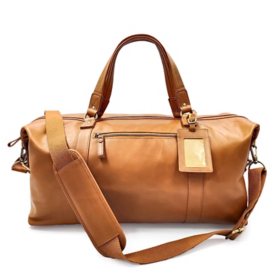 Genuine Leather Travel Bag (Assorted Colors)
