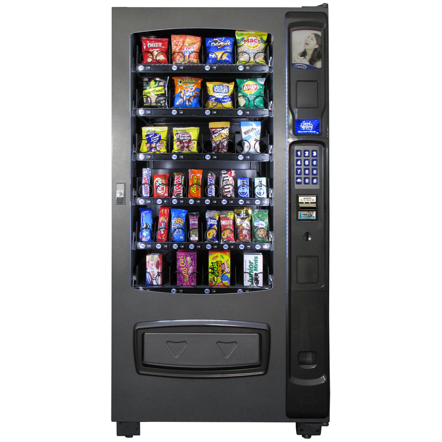 Seaga EnVision Snack Vending Machine, 32-Selections (without CC reader)