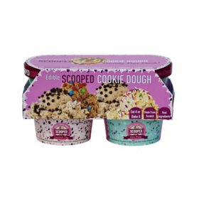 Scooped Cookie Dough Bar Edible Cookie Dough Variety, 8 oz., 4 pk.