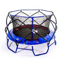 Monxter XT8 15-Foot Round Trampoline with Patent 2-Net Enclosure Combo, Blue 